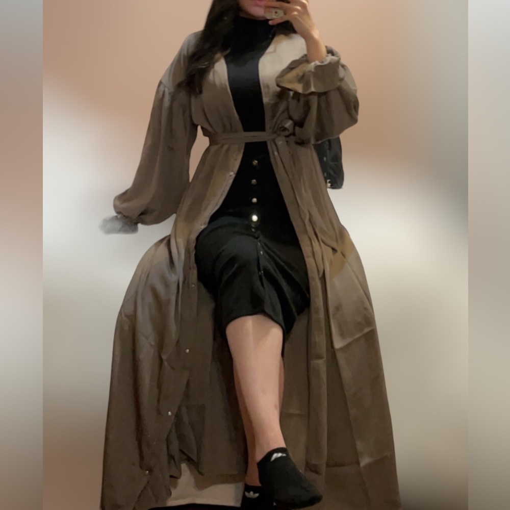 Dusty army green Abaya